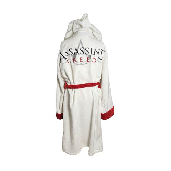 Assassin's Creed Serve the Light Plush Bathrobe Men OS Hooded Fleece Cosplay - Picture 4 of 9